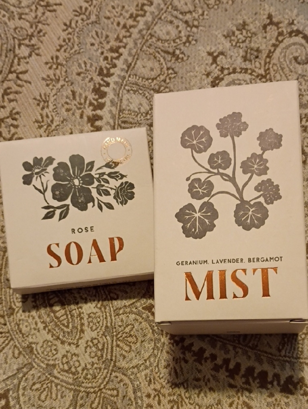 Rose Soap & Geranium Lavender Bergamot Mist – New, All Natural -From Israel